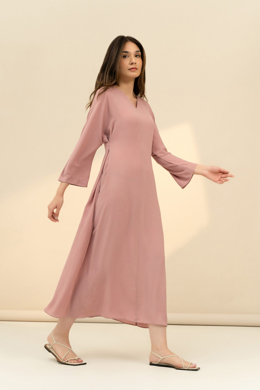 Front Forward Pleat Dress