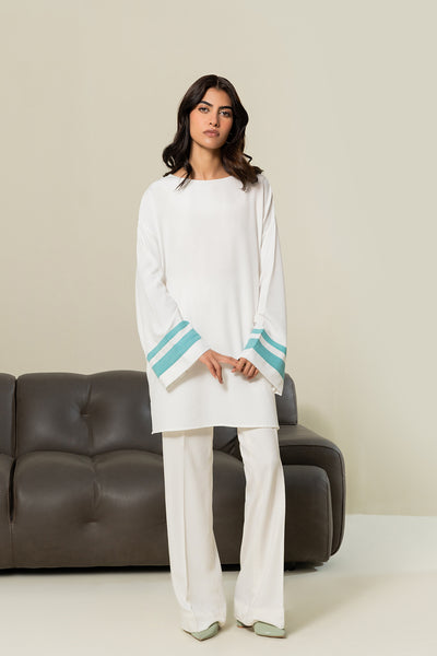 White Aqua Top