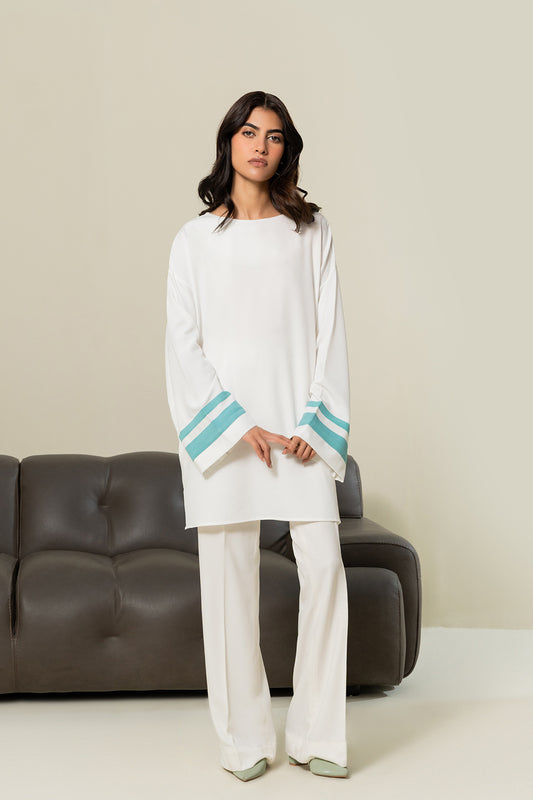 White Aqua Top