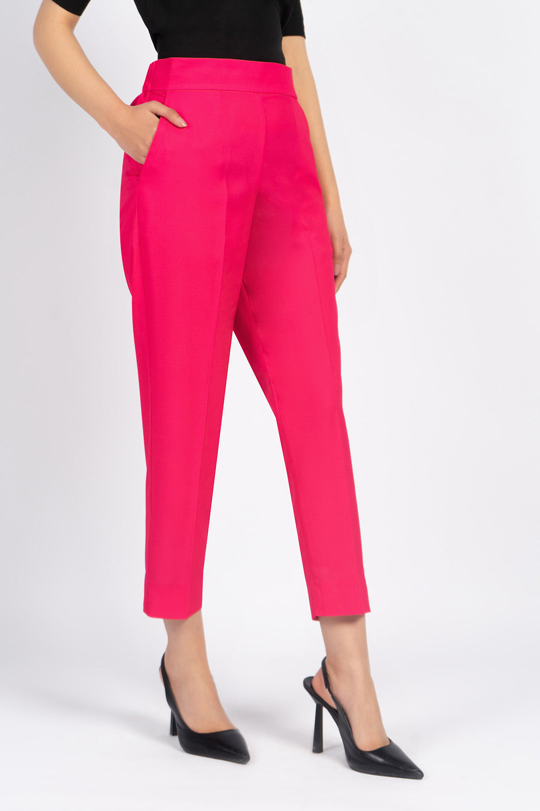 Pink Tapered Pants